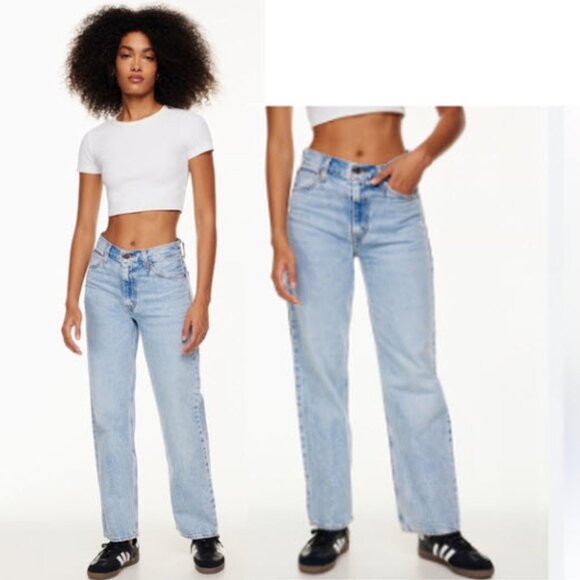 Levi's Denim - Levi's Women's Dad Jeans Blue Boyfriend Fit Size 25 High Rise